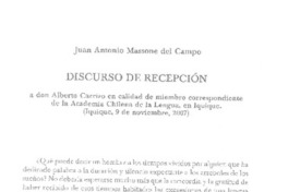 Discurso de recepción