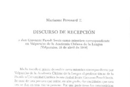 Discurso de recepción