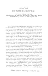 Discurso de recepción