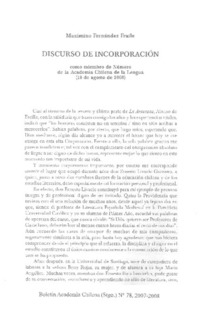 Discurso de incorporación