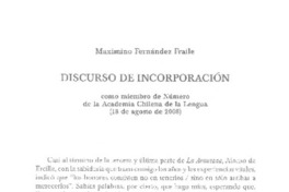 Discurso de incorporación