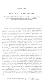 Discurso de recepción