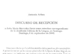 Discurso de recepción