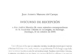 Discurso de recepción