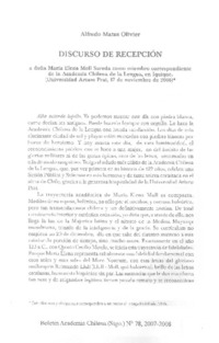 Discurso de recepción