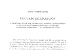 Discurso de recepción