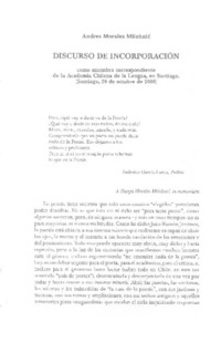 Discurso de incorporación