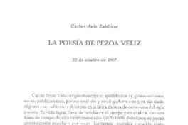 La poesía de Pezoa Véliz