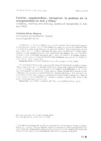 Estafar, vagabundear, conspirar