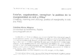 Estafar, vagabundear, conspirar