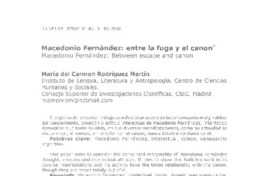 Macedonio Fernández: entre la fuga y el canon