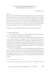 La poesía de Ermelinda Díaz y el nacimiento del su canto