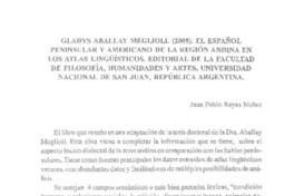 El español peninsular y americano de la región andina en los atlas lingüísticos