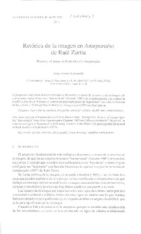 Retórica de la imagen en Anteparaíso de Raúl Zurita