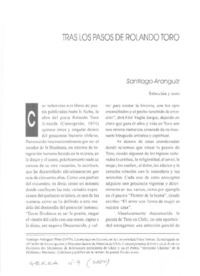 Tras los pasos de Rolando Toro