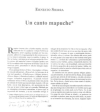 Un canto mapuche
