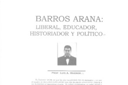 Liberal, educador, historiador y político