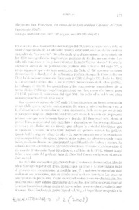 La toma de la Universidad Católica de Chile (agosto de 1967)