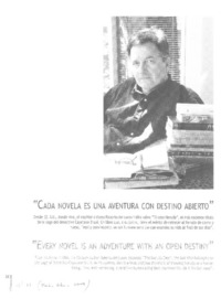 Cada novela es una aventura con destino abierto (entrevista)