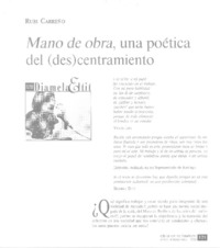 Mano de obra, una poética del (des)centramiento
