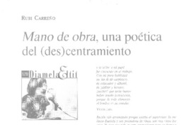 Mano de obra, una poética del (des)centramiento