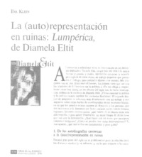 La (auto)representación en ruinas