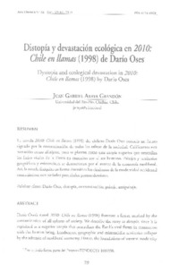 Distopía y devastación ecológica en 2010: Chile en llamas