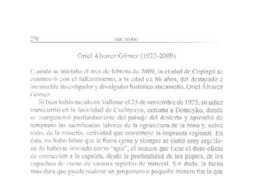 Oriel Álvarez Gómez (1923-2009)