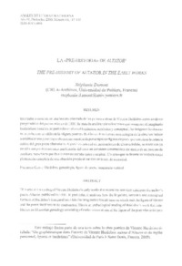 La "pre-historia" de Altazor