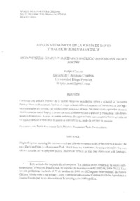 Juegos metafísicos en la poesía de David y Mauricio Rosenmann Taub