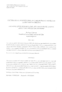 Lectura de El desierto (2005) de Carlos Franz, novela de la dictadura chilena