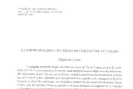 La sorpresiva obra del escritor chileno Óscar Castro