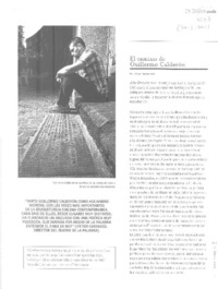 El camino de Guillermo Calderón