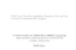 Mercaderes, empresarios y capitalistas