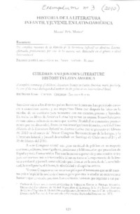 Historia de la literatura infantil y juvenil en Latinomérica