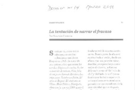 La tentación de narrar el fracaso