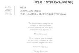 No es demasiado tarde para llamar a alguien por teléfono
