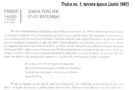 Jorge Teillier en el recuerdo