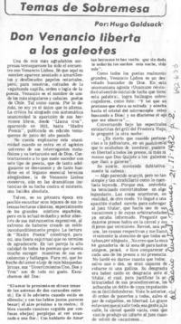 Don Venancio liberta a los galeotes