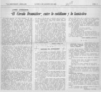 El círculo dramático", entre los cotidiano y lo fantástico