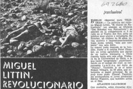 Miguel Littin, revolucionario en Berlín: [entrevista]