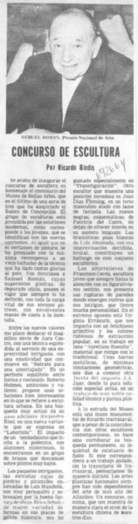 Concurso de escultura