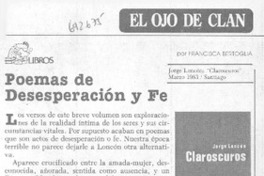 Poemas de desesperación y fe