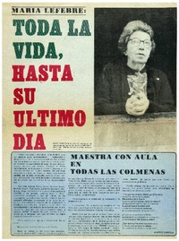 Toda la vida, hasta su último día.