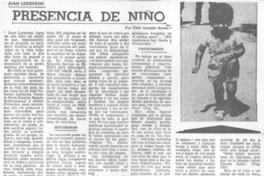 Presencia de niño