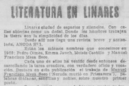 Literatura en Linares