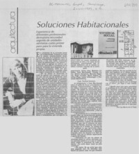Soluciones habitacionales