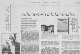 Soluciones habitacionales