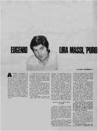 Eugenio Lira Massi, "Puro Chile" y los charlatanes de la revolución : [entrevista]