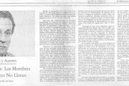 Oscar López, los hombres crujen pero no lloran